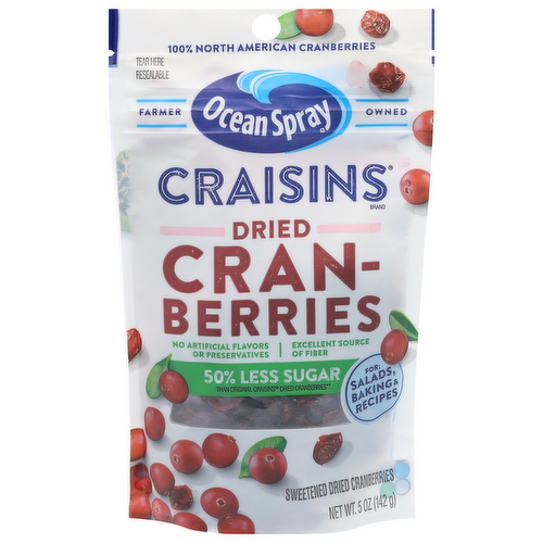 Ocean Spray Reduced Sugar Craisins Dried Cranberries