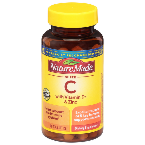 Nature Made Super C Immune Complex Tablets with Zinc