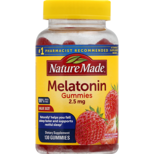Nature Made Melatonin 2.5mg Gummies Dreamy Strawberry Flavor