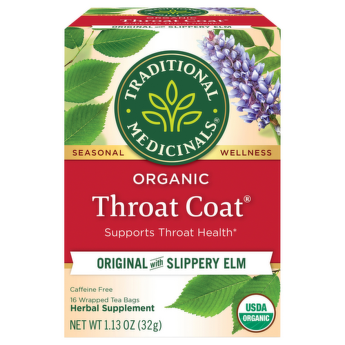 Traditional Medicinals Organic Throat Coat Herbal Tea