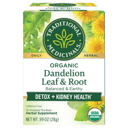 Traditional Medicinals Organic Dandelion Leaf & Root Herbal Tea