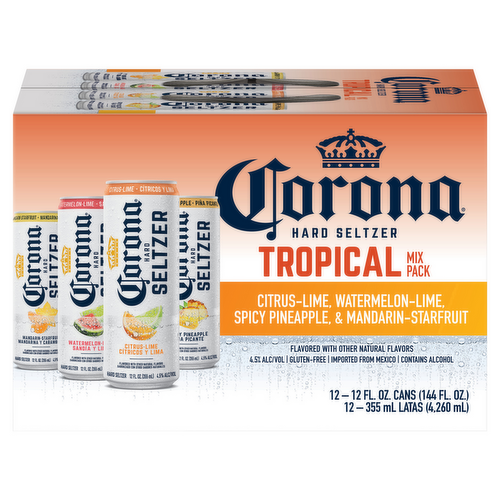 Corona Hard Seltzer Spiked Sparkling Water Variety Pack