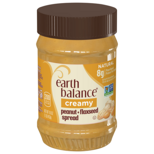 Earth Balance Creamy Natural Peanut Butter with Flaxseed