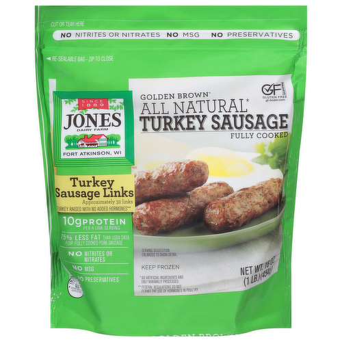 Jones Dairy Farm Golden Brown Turkey Sausage Links