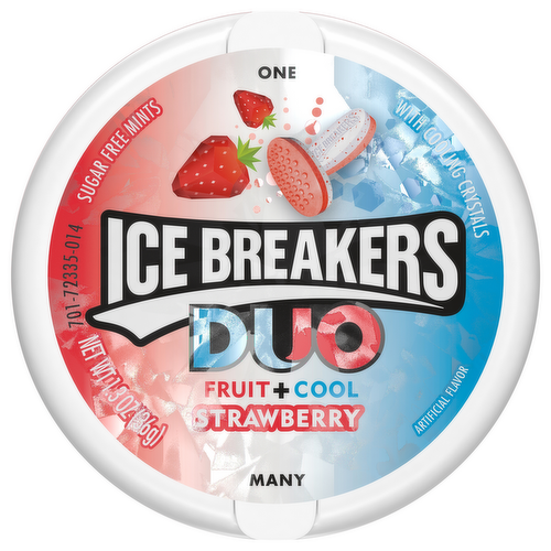 Ice Breakers Duo Fruit + Cool Strawberry Sugar Free Mints