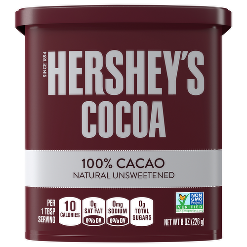 Hershey's Cocoa Unsweetened 100% Cacao for Baking