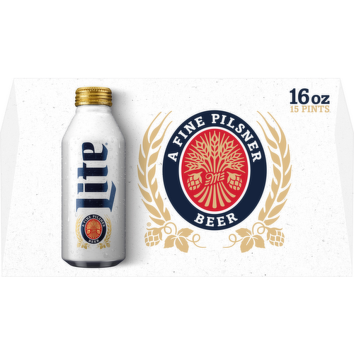 Miller Lite Beer Aluminum Bottles