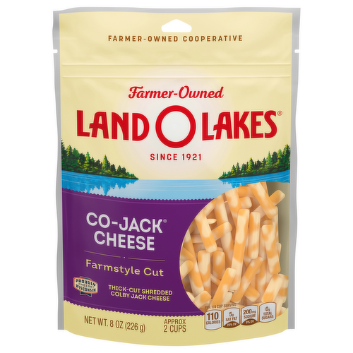 Land O'Lakes Farmstyle Thick Cut Shredded Co-Jack Cheese