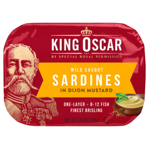 King Oscar Wild Caught Sardines in Dijon Mustard