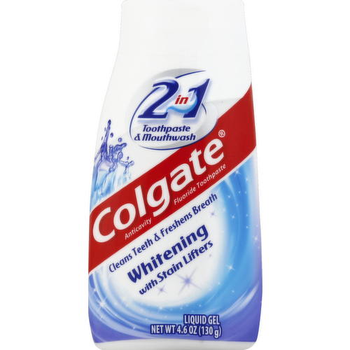 Colgate 2-In-1 Whitening Formula Mouthwash And Toothpaste