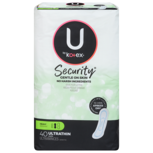 U by Kotex Security Heavy Ultra Thin Pads