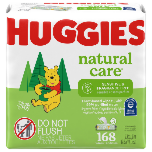 Huggies Natural Care Unscented Baby Wipes