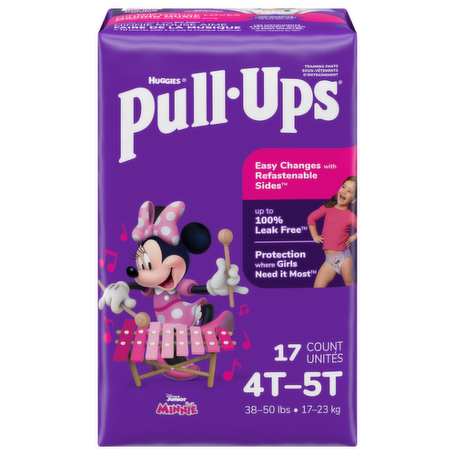 Huggies Pull Ups Learning Designs Girls Potty Training Pants 4T-5T (38-50 lbs.)