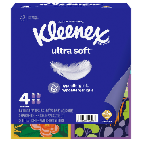 Kleenex Ultra Soft Facial Tissues