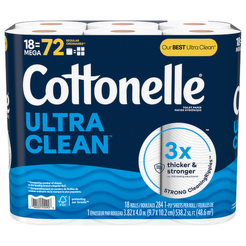 Cottonelle Ultra Clean Bath Tissue Mega Rolls