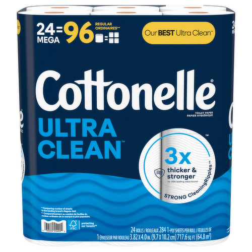 Cottonelle Ultra Clean Bath Tissue Mega Rolls