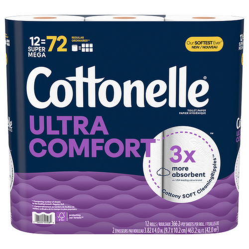 Cottonelle Ultra Comfort Bath Tissue Mega Rolls
