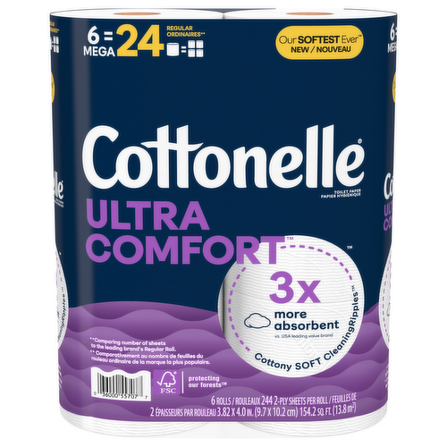 Cottonelle Ultra Comfort Bath Tissue Mega Rolls