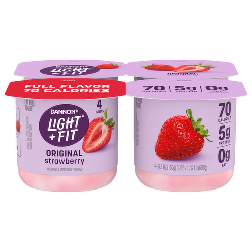 Dannon Light & Fit Strawberry Nonfat Yogurt