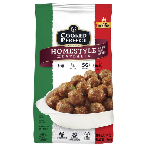 Cooked Perfect Homestyle Meatballs