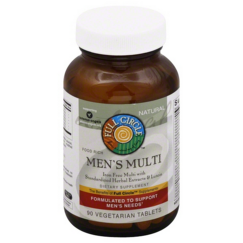 Full Circle Market Men's Multivitamin Vegetarian Tablets