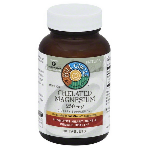 Full Circle Market Chelated Magnesium 250 mg Tablets