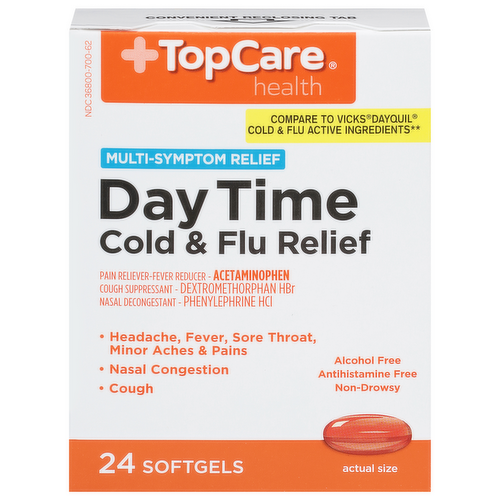 TopCare Day Time Cold & Flu Relief Softgels
