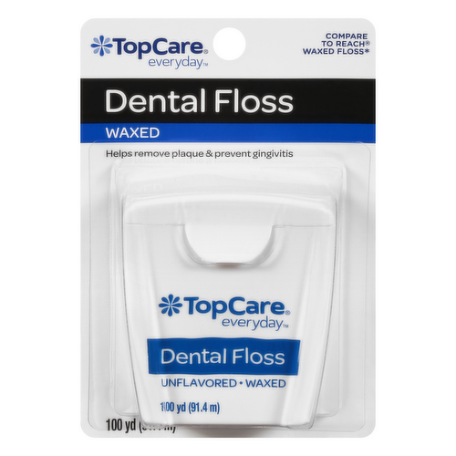 TopCare Unflavored Waxed Dental Floss