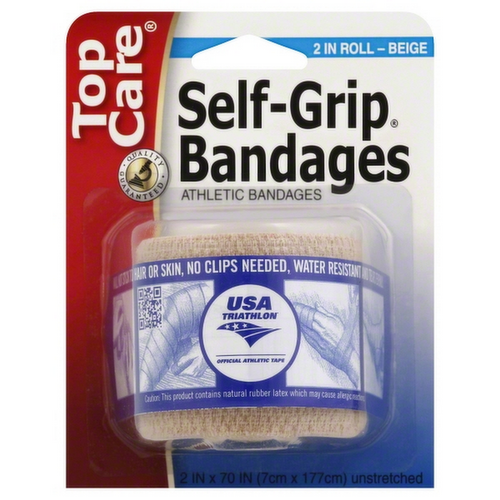 TopCare Self-Grip Bandages 2-Inch Roll Athletic Bandages