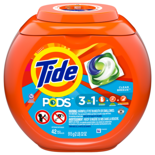 Tide PODS Laundry Detergent Pacs Clean Breeze Scent