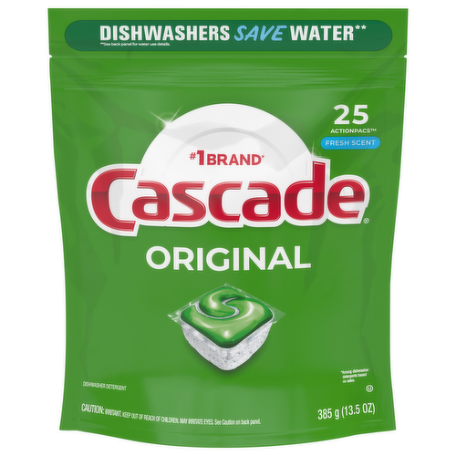 Cascade Fresh Scent ActionPacs with Dawn Dishwasher Detergent