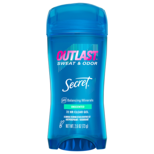 Secret Outlast Clear Gel Unscented Antiperspirant