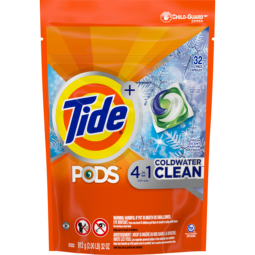 Tide PODS Coldwater Clean Laundry Detergent Pacs Fresh Scent