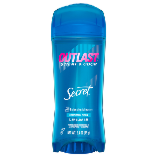 Secret Outlast Xtend Technology Completely Clean Clear Gel Antiperspirant & Deodorant