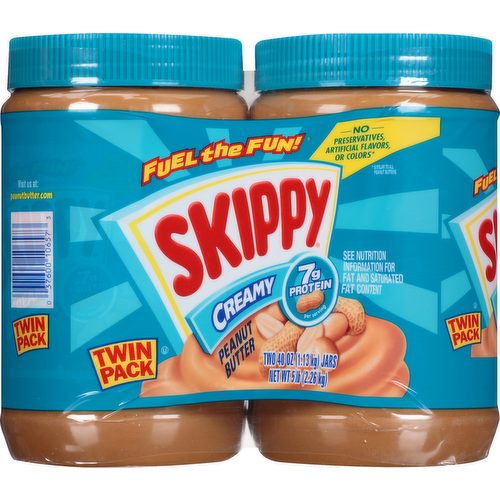 Skippy Creamy Peanut Butter Twin Pack