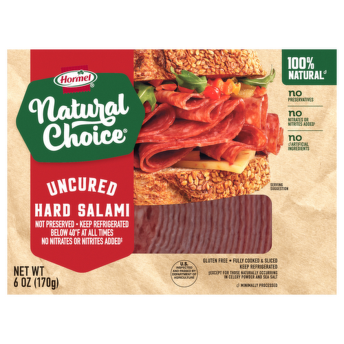 Hormel Natural Choice Uncured Hard Salami