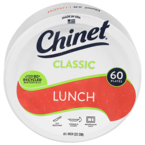 Chinet Classic White All Occasion Plates 8 inch