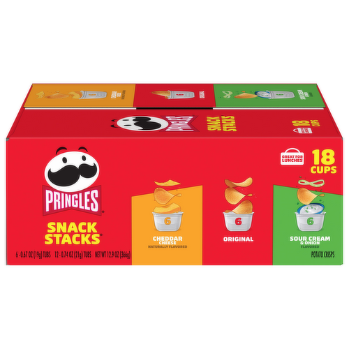 Pringles Snack Stacks Variety Pack Potato Crisps Chips
