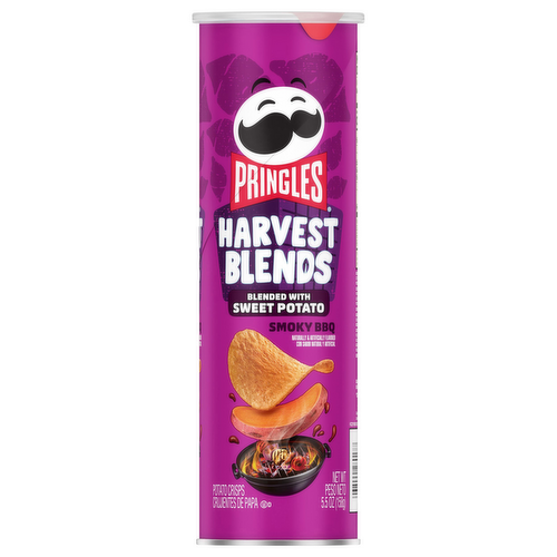 Pringles Harvest Blends Smoky BBQ Sweet Potato Crisps Chips