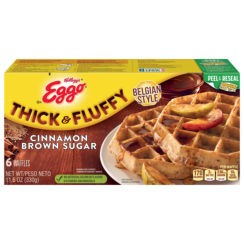 Eggo Thick & Fluffy Cinnamon Brown Sugar Waffles