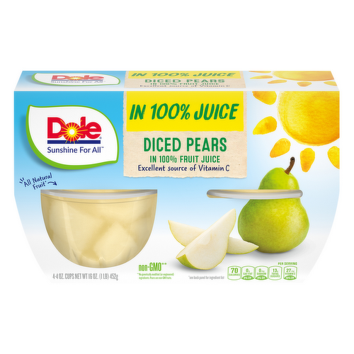 Dole Diced Pears in 100% Juice