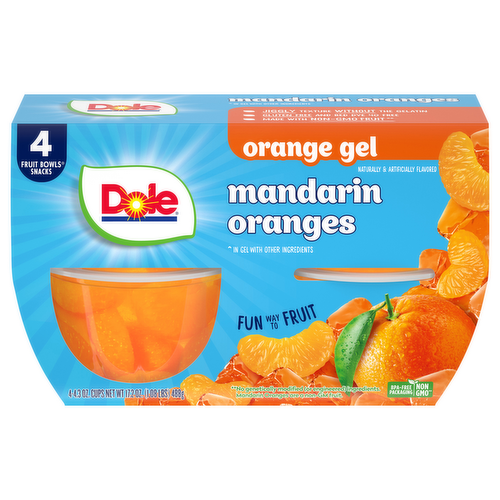 Dole Gel Mandarin Oranges in Orange Flavored Gel