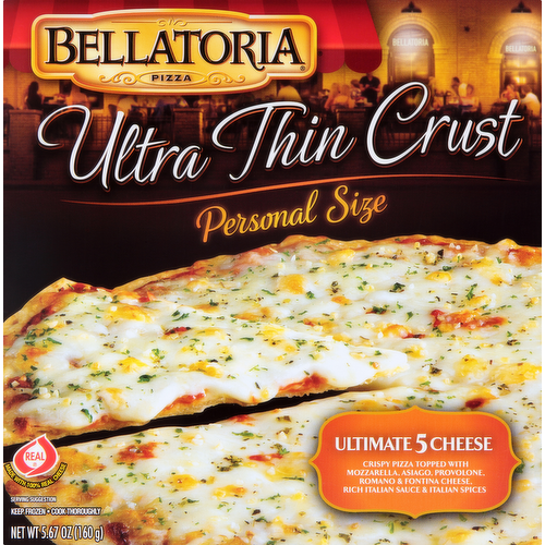 Bellatoria Ultra Thin Crust 5 Cheese Pizza