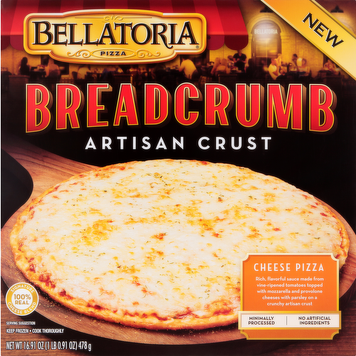 Bellatoria Breadcrumb Artisan Crust Cheese Pizza