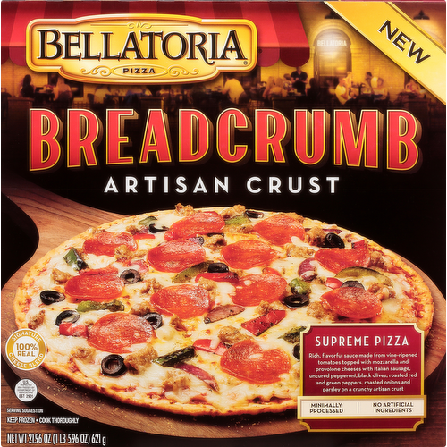 Bellatoria Breadcrumb Artisan Crust Supreme Pizza