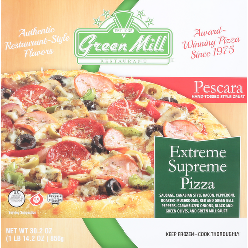 Green Mill Pescara Extreme Supreme Pizza