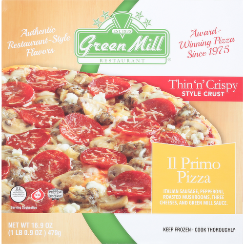 Green Mill Thin 'N' Crispy IL Primo Pizza