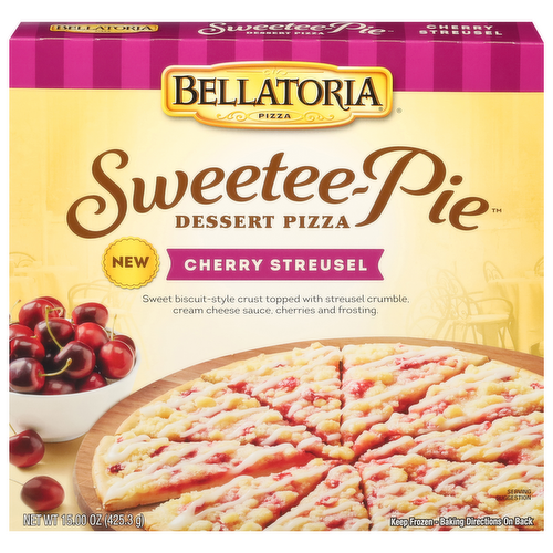 Bellatoria Sweetee-Pie Cherry Streusel Dessert Pizza