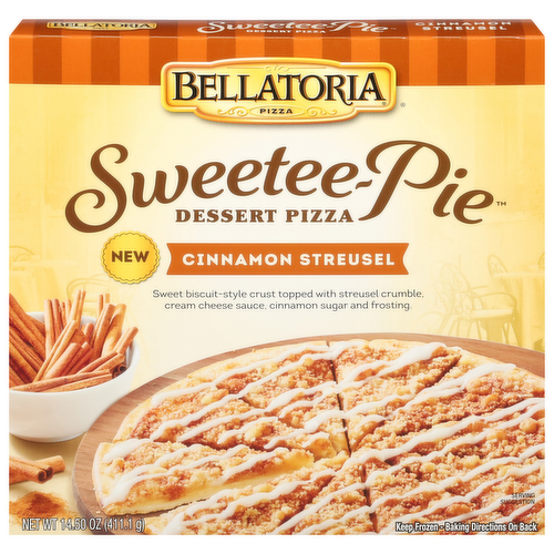 Bellatoria Sweetee-Pie Cinnamon Streusel Dessert Pizza