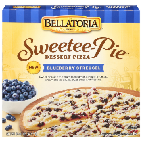 Bellatoria Sweetee-Pie Blueberry Streusel Dessert Pizza